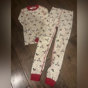 Hanna Andersson Girls Mistletoe Christmas Pajamas – Size 10 / 140 EUC